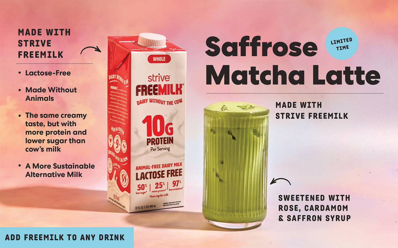 Joe Coffee and Strive Collaborate on Limited-Edition Saffrose Matcha Latte