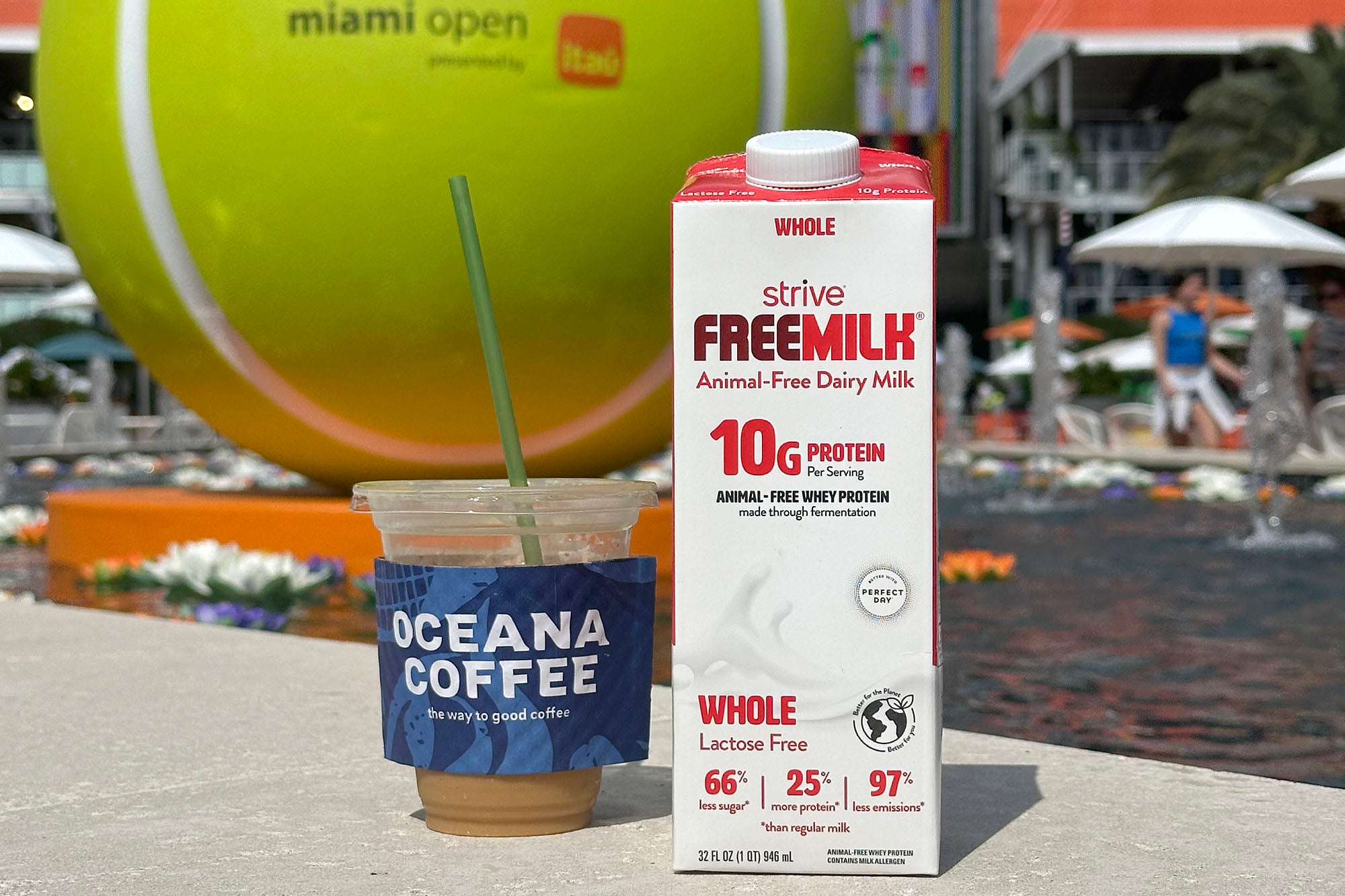 FREEMILK takes Center Court with Oceana Coffee During the Miami Open